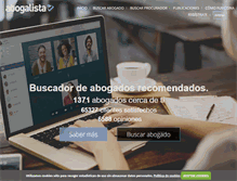 Tablet Screenshot of abogalista.com